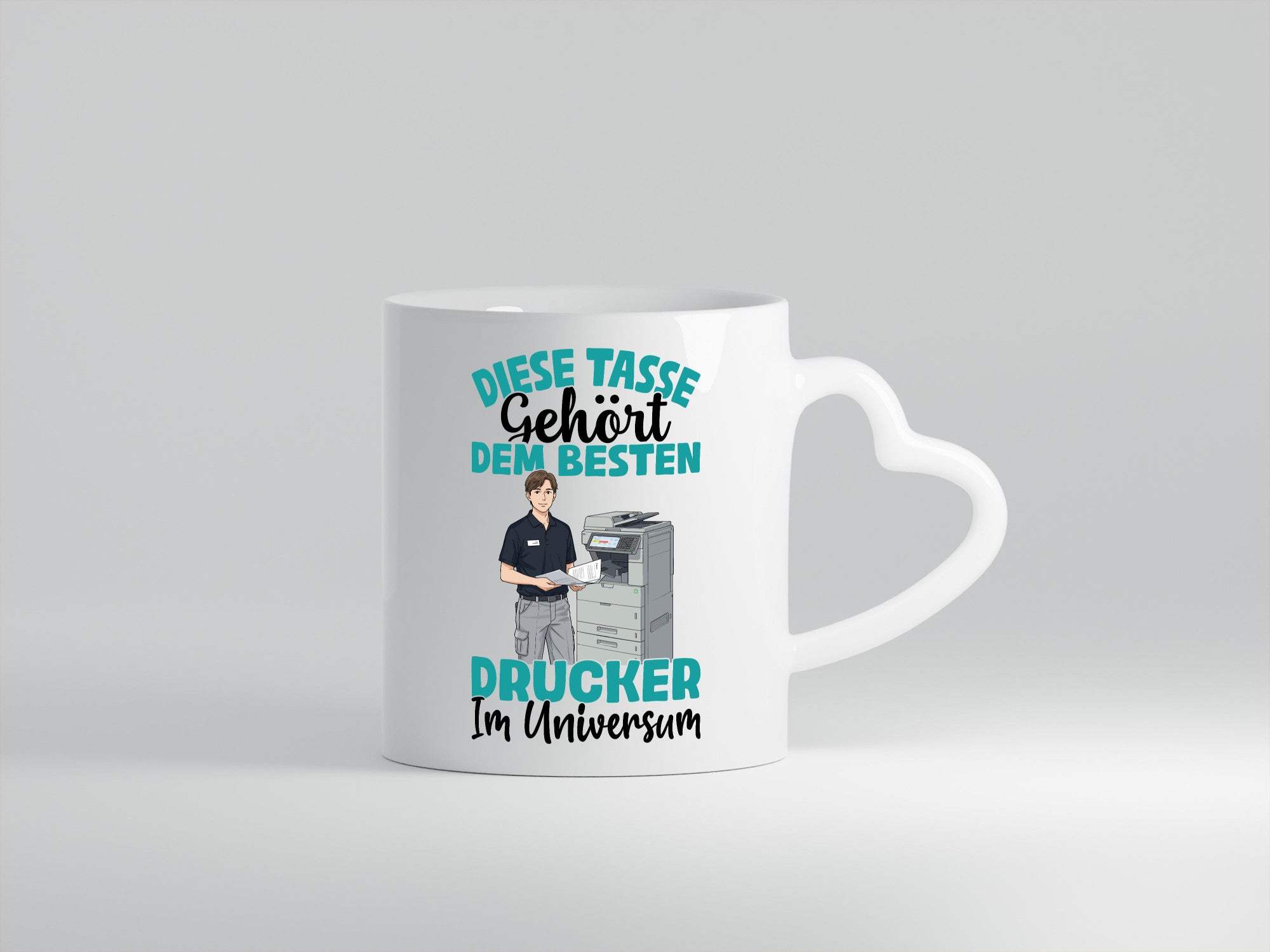 Im Universum: Drucker | Druckerei Print Medien Geschenkidee Humor Tasse