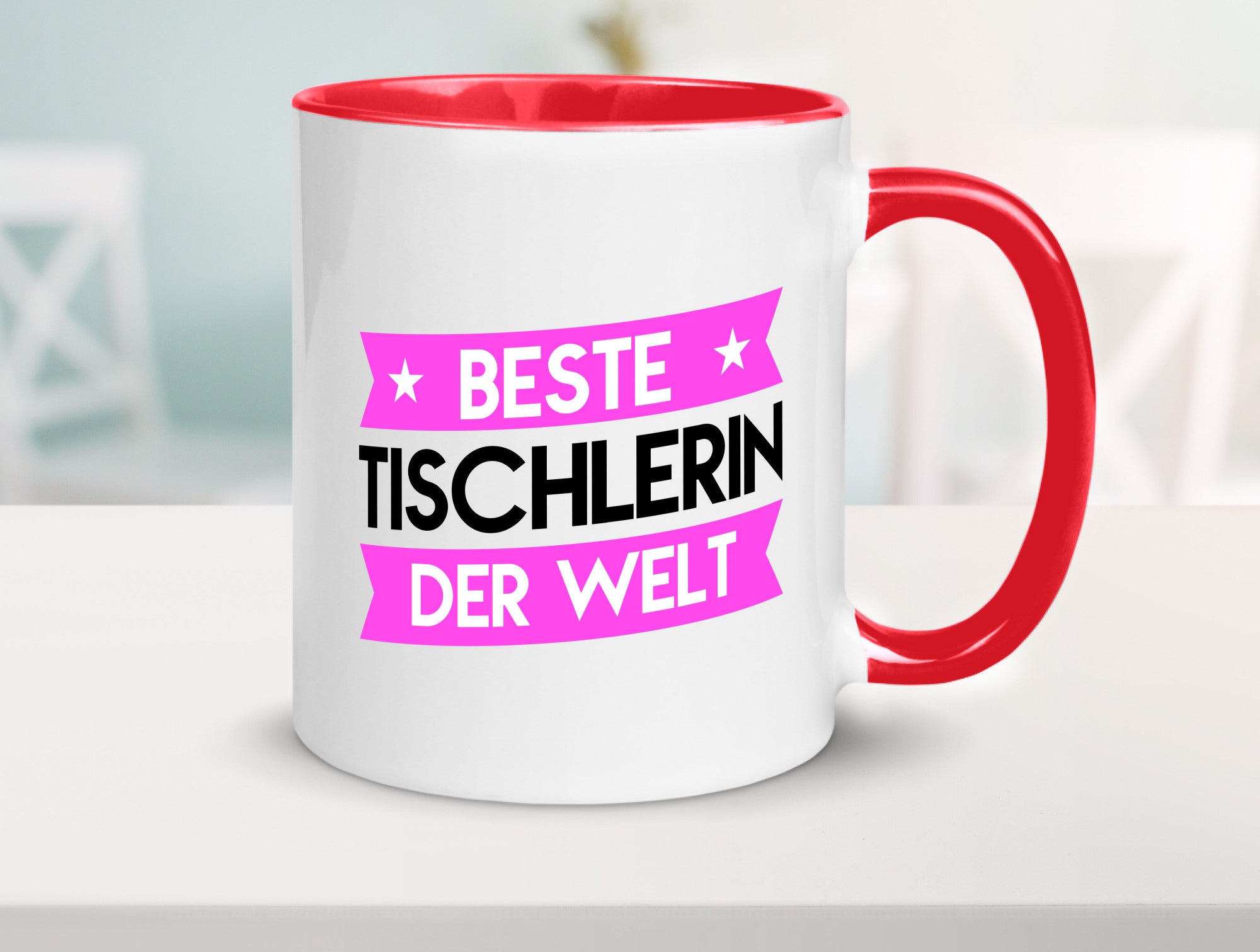 Beste Tischlerin | Tischlerei lustiger Spruch Geschenk Humor Geschenkidee Tasse