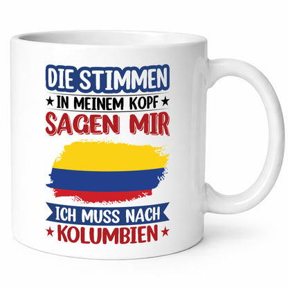 Kolumbien | Urlaub Stimmen in meinem Kopf Traumland Geschenk Humor Geschenkidee