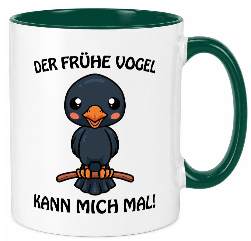 Der Frühe Vogel Humor Geschenkidee Tasse
