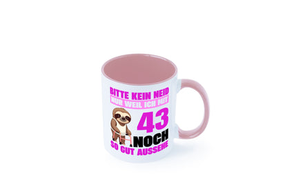 43. Geburtstag | Bitte kein neid Faultier 43 Jahre Geschenk Geschenkidee