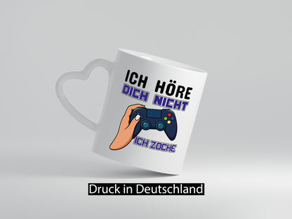 Ich höre dich nicht zocke lustig Humor Geschenkidee Geschenk Tasse