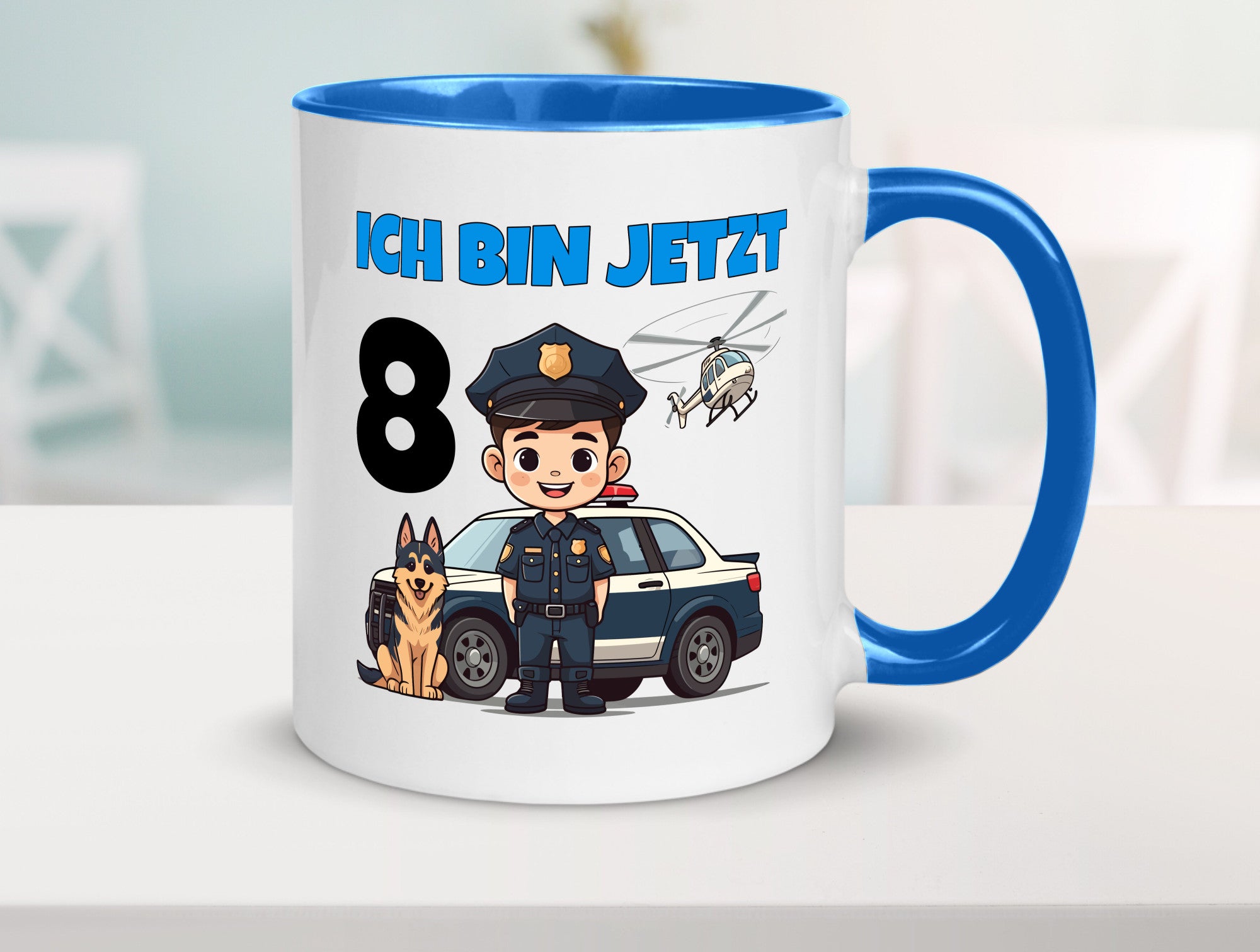 8. Geburtstag | 8 Jahre Polizei Kind Polizeiauto lustig Geschenkidee Geschenk