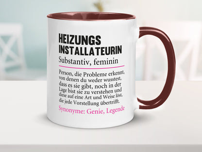 Heizungsinstallateurin | Beruf Spruch Heizung Geschenkidee Arbeit Kollegen Büro