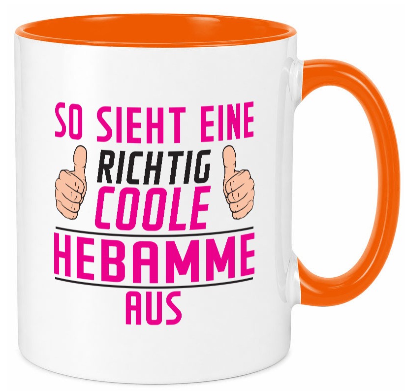 Richtig Coole Hebamme | Geburtshilfe Geschenk Humor Geschenkidee lustiger Tasse