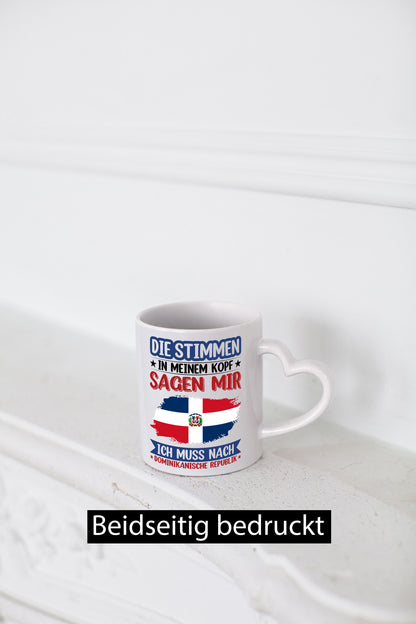 Dominican Republic | Holiday Voices in my Head Funny Gift Idea Mug