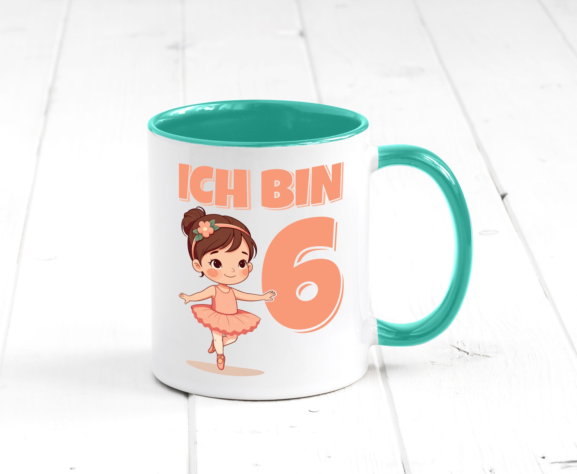 6 Geburtstag | Jahre Ballerina Mädchen Ballet lustig Geschenkidee Geschenk Tasse