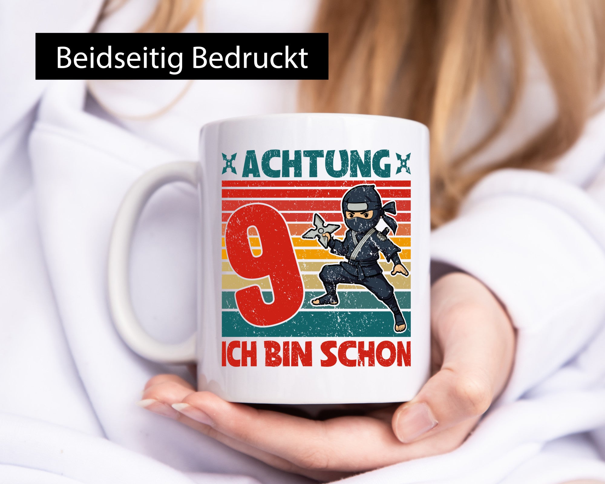 9. Geburtstag | 9 Jahre Ninja Kindergeburtstag lustig Geschenkidee Geschenk