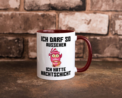 Nachtschicht Eule | Spruch Arbeit müde Nachtjob Geschenkidee Kollegen Büro