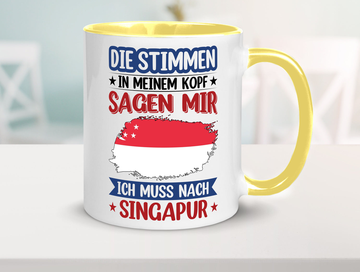 Singapur | Urlaub Stimmen in meinem Kopf Traumland v2 lustiger Spruch Geschenk