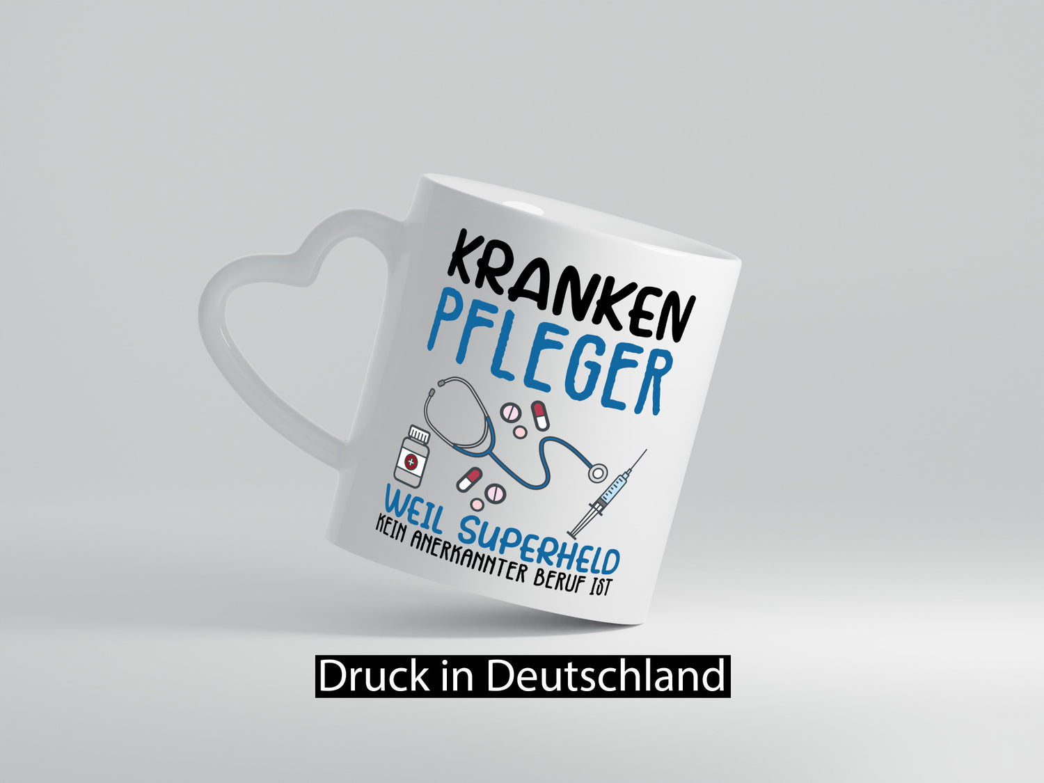 Ich bin Krankenpfleger Geschenk Humor Geschenkidee lustiger Spruch Tasse