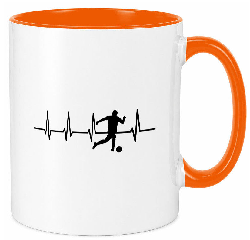 Fußball Herzschlag | Motiv Fussballer Ballsport Team Geschenk Humor Tasse