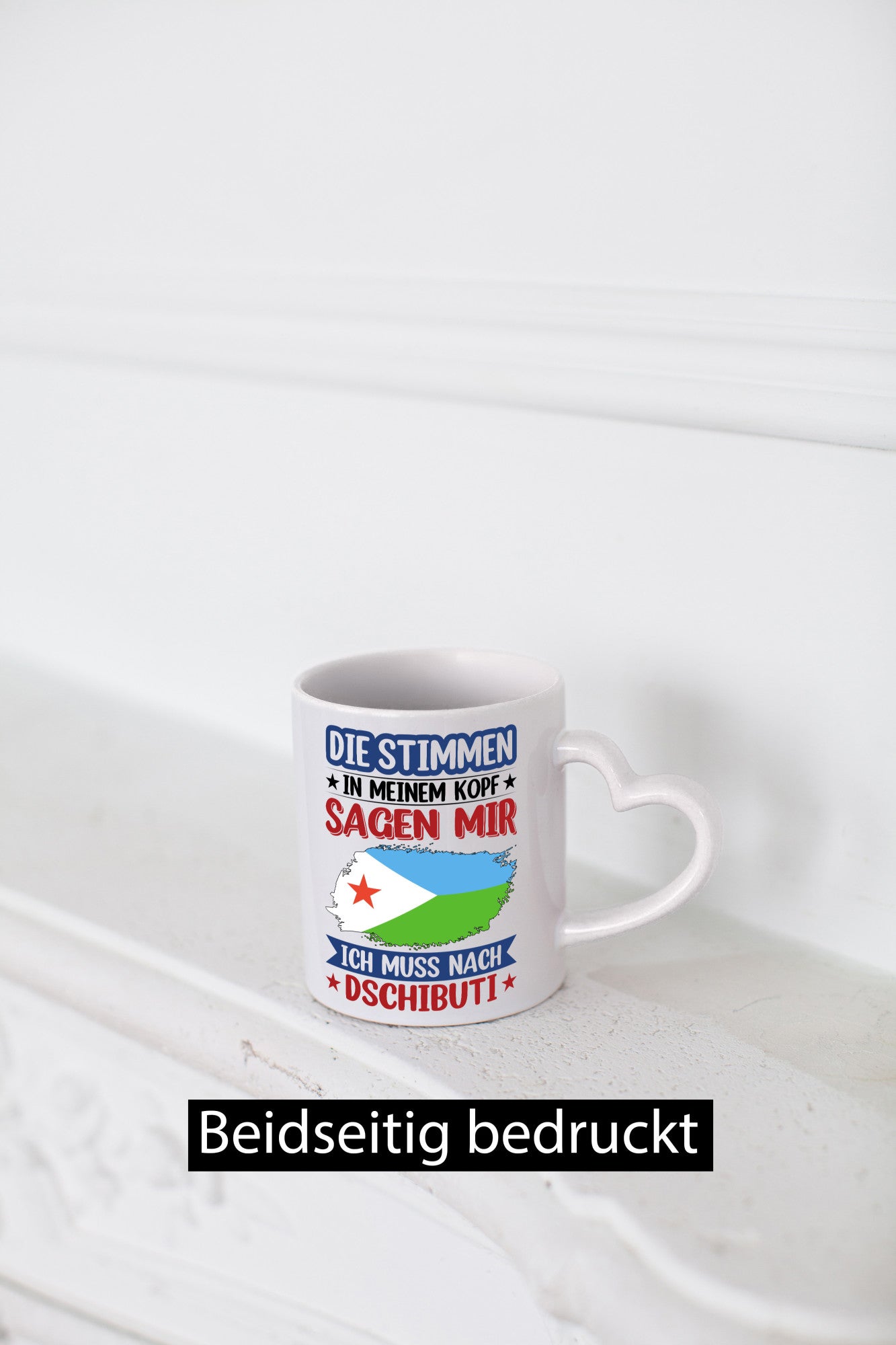 Dschibuti | Urlaub Stimmen in meinem Kopf Traumland Humor Geschenkidee Tasse