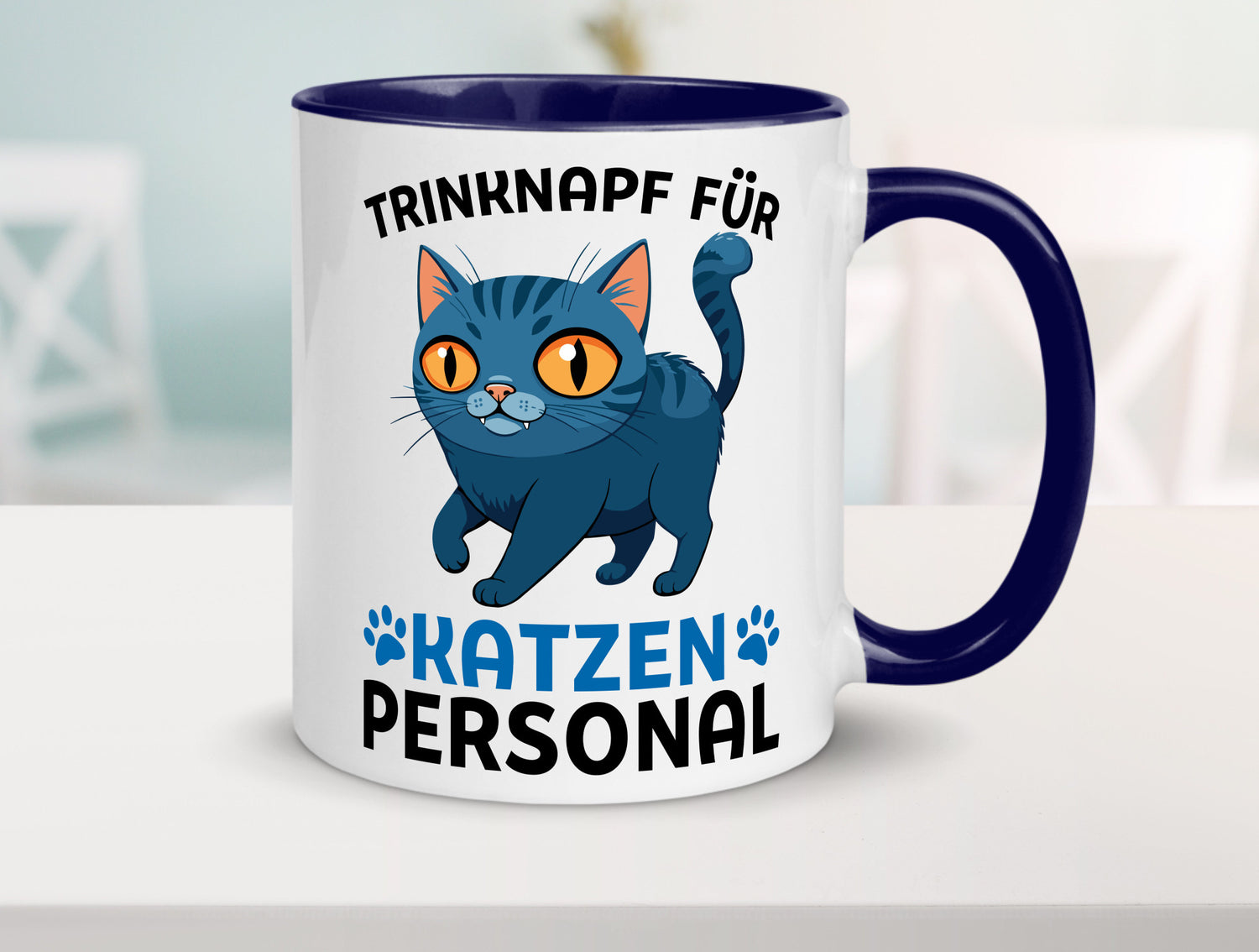 Katzen Personal | Katzenbesitzer Tasse Katze Humor vl2 Tierliebhaber