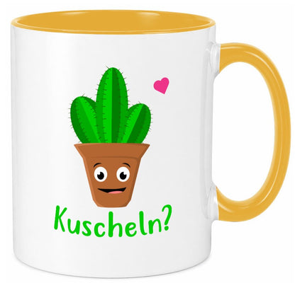 Kuscheln? | lustige Tasse Kaktus Motiv Humor lustig Geschenkidee Geschenk