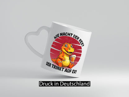 Wie macht der Rex trinkt auf ex | Bier T-Rex v2 lustiger Spruch Geschenk Humor