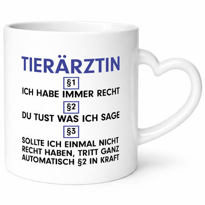 Ich habe immer Recht Tierärztin | Mediziner Tiermedizin v2 lustig Tierliebhaber