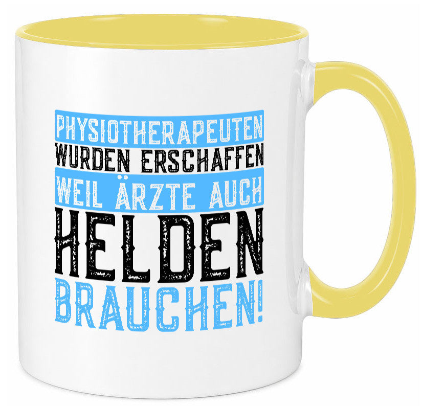 Physiotherapeut | Helden Therapeutin lustiger Spruch Humor Geschenkidee Tasse