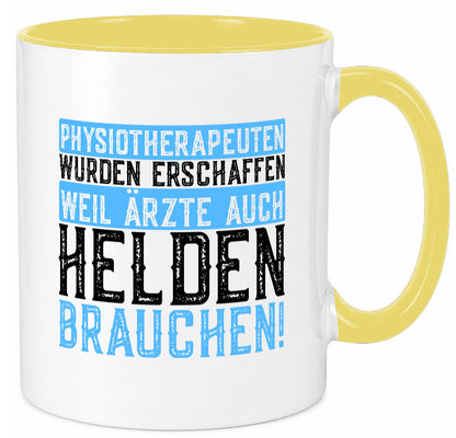 Physiotherapeut | Helden Therapeutin lustiger Spruch Humor Geschenkidee Tasse