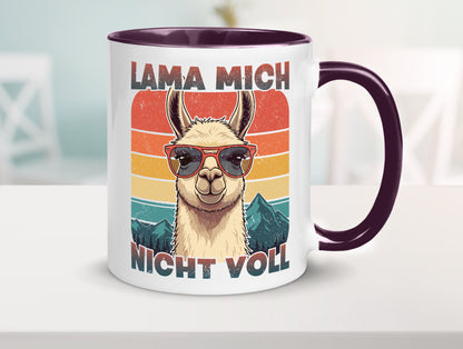 Lama mich nicht voll | Alpaka Kamel Retro lustig Humor Geschenkidee Geschenk