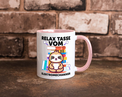 Relax Tasse: Elektromechaniker | Mechaniker Geschenk Humor Geschenkidee