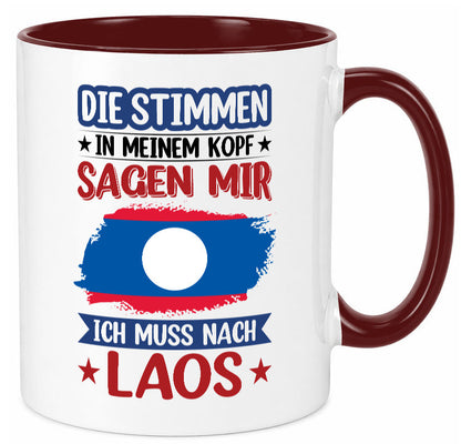 Laos | Urlaub Stimmen in meinem Kopf Traumland lustig Humor Geschenkidee