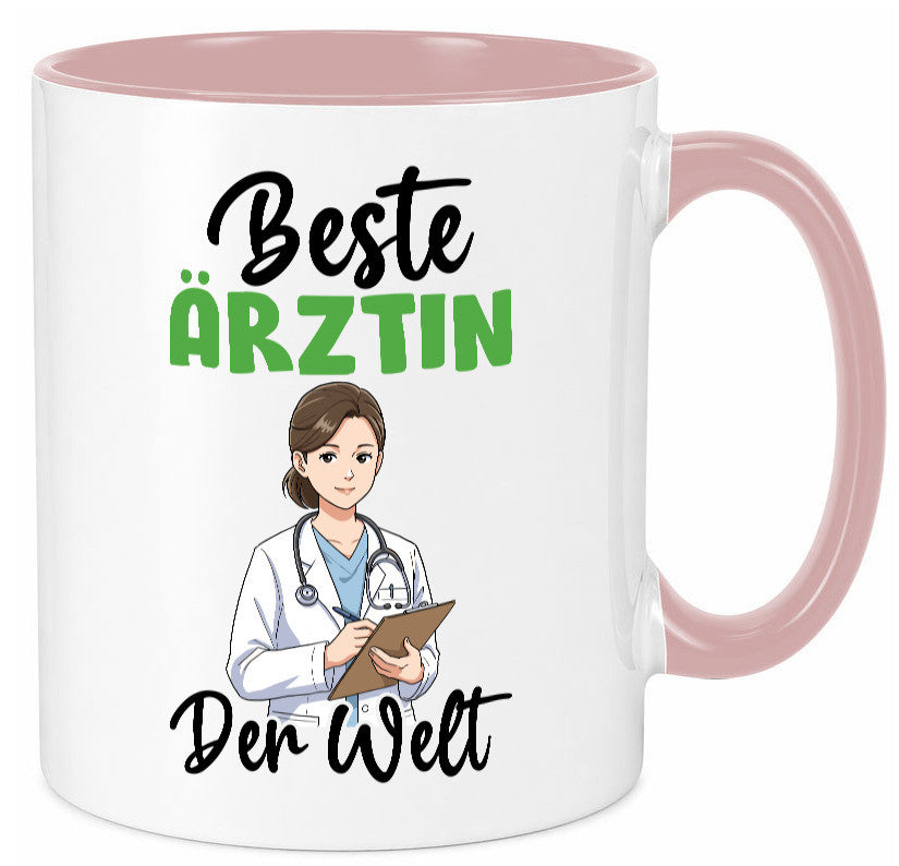 Beste Ärztin | Medizin Doktorin Fachärztin v2 Humor Geschenkidee Tasse