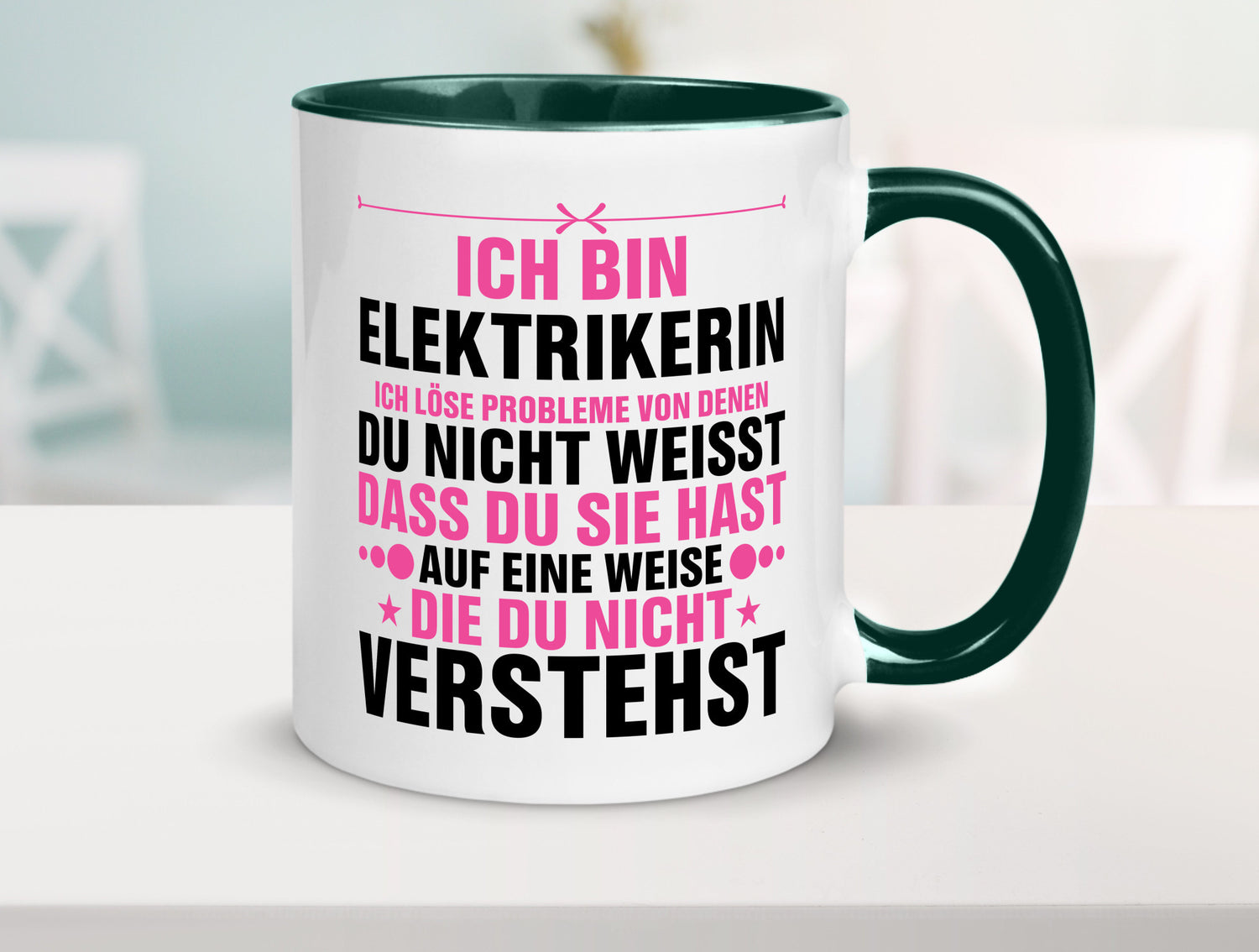 Löse Probleme: Elektrikerin | Elektronikerin Elektrik v2 Geschenkidee Humor