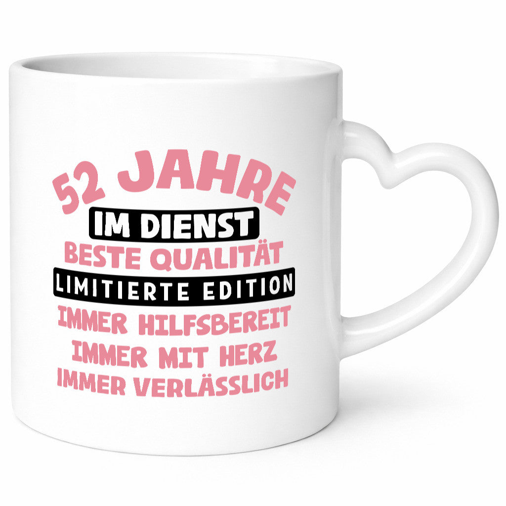 52 Jahre im Dienst | Jubiläum Arbeit v10 Geschenk Kollegen Büro lustiger Spruch
