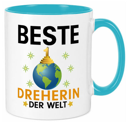 Welt Beste Dreherin | Fräser Dreher lustiger Spruch Geschenk Humor Geschenkidee Tasse