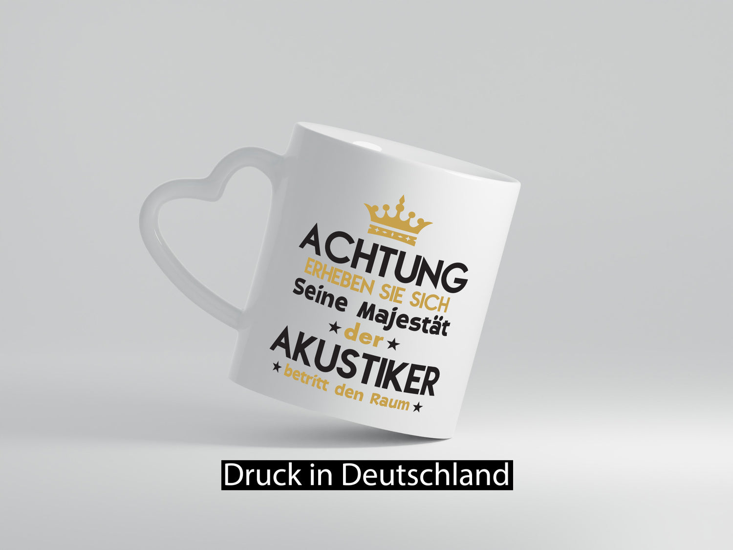 Seine Majestät Akustiker | Akustik Hörgeräteakustik Geschenk Humor Geschenkidee