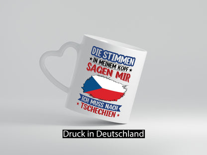Tschechien | Urlaub Stimmen in meinem Kopf Traumland Geschenkidee Humor Tasse