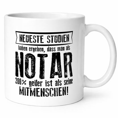 Neuste Studien: Notar | Jurist Humor Geschenkidee Tasse