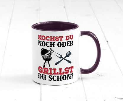 Grillst du schon? | Spruch Tasse Grillen Männer Geschenkidee Humor