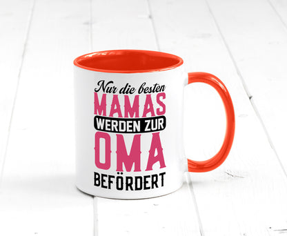 Beste Mama wird zur Oma befördert | Großmutter lustiger Spruch Geschenk Familie