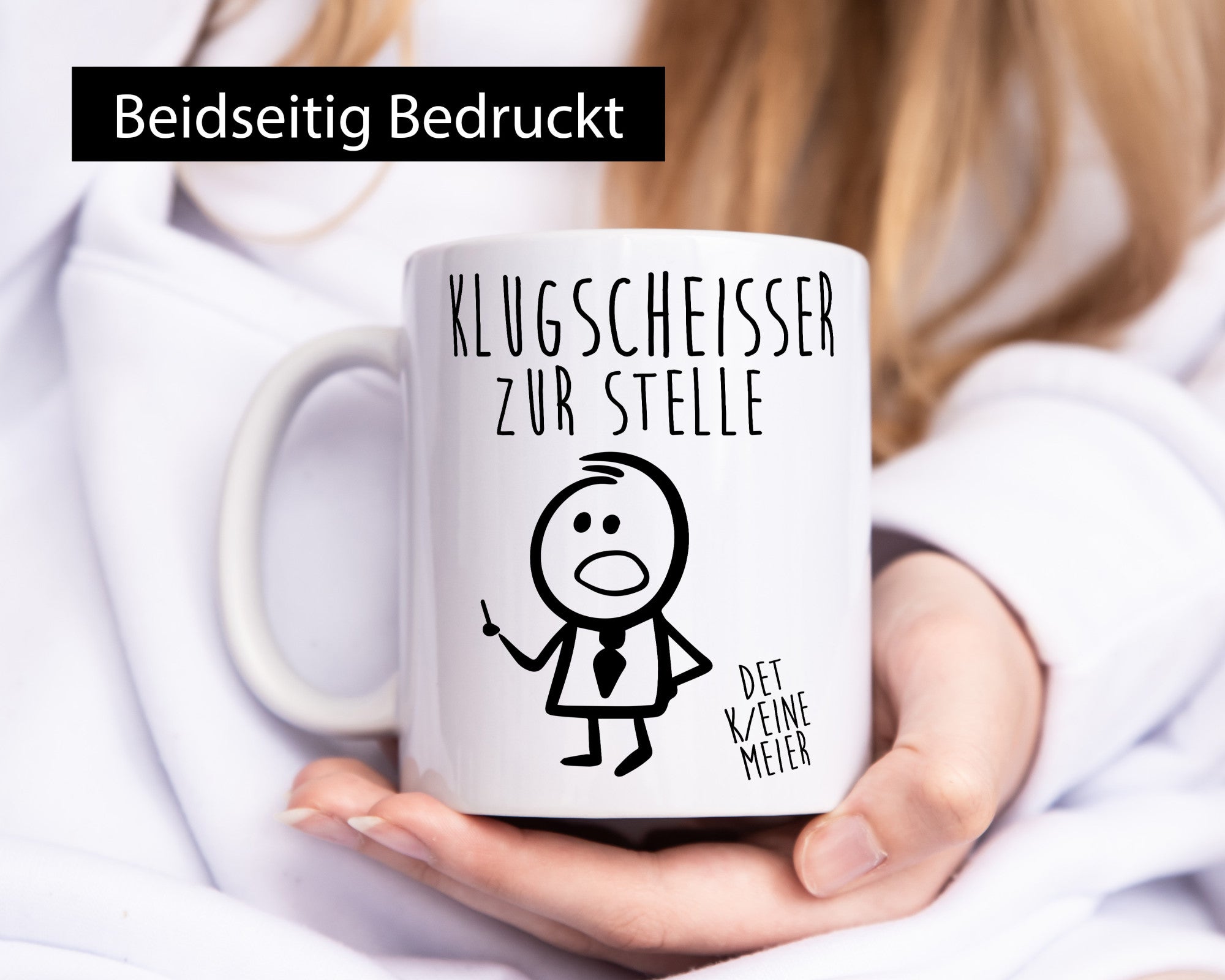 Klugscheisser zur stelle | Besserwisser weiß alles Humor Geschenkidee Tasse