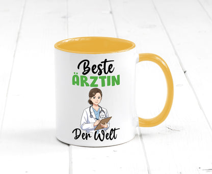 Beste Ärztin | Medizin Doktorin Fachärztin v2 Humor Geschenkidee Tasse