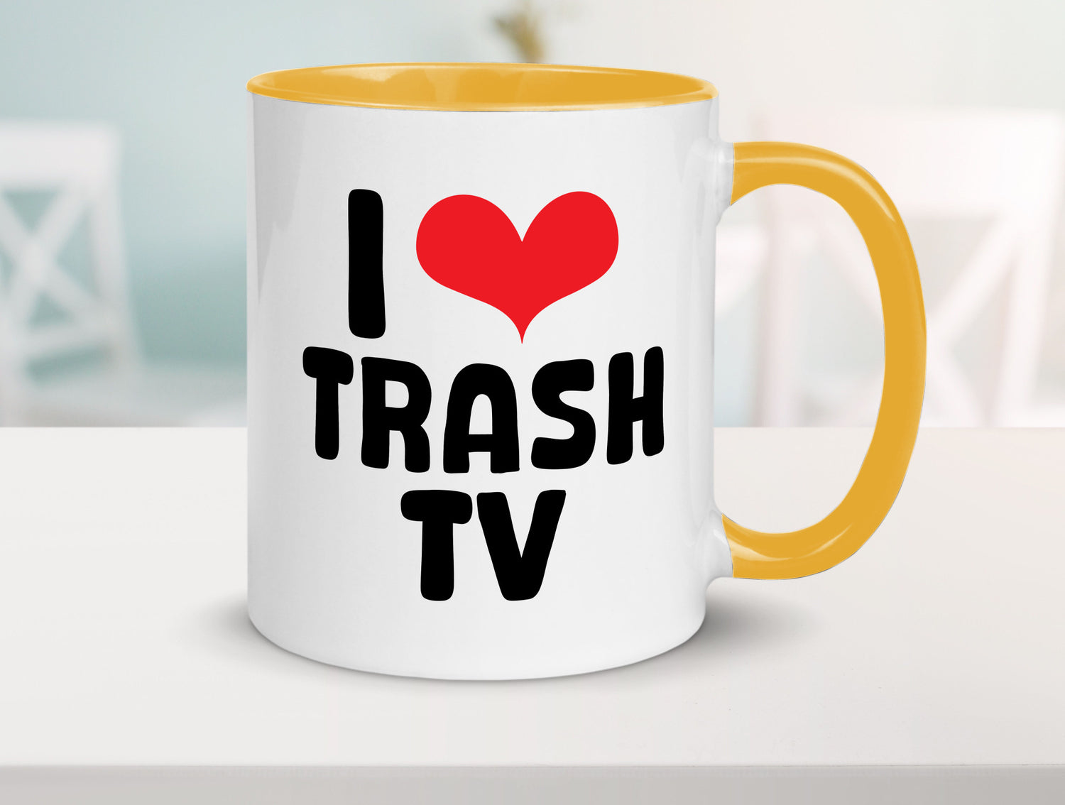 I love Trash TV | v2 lustig Humor Geschenkidee Geschenk Tasse