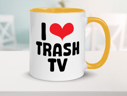 I love Trash TV | v2 lustig Humor Geschenkidee Geschenk Tasse