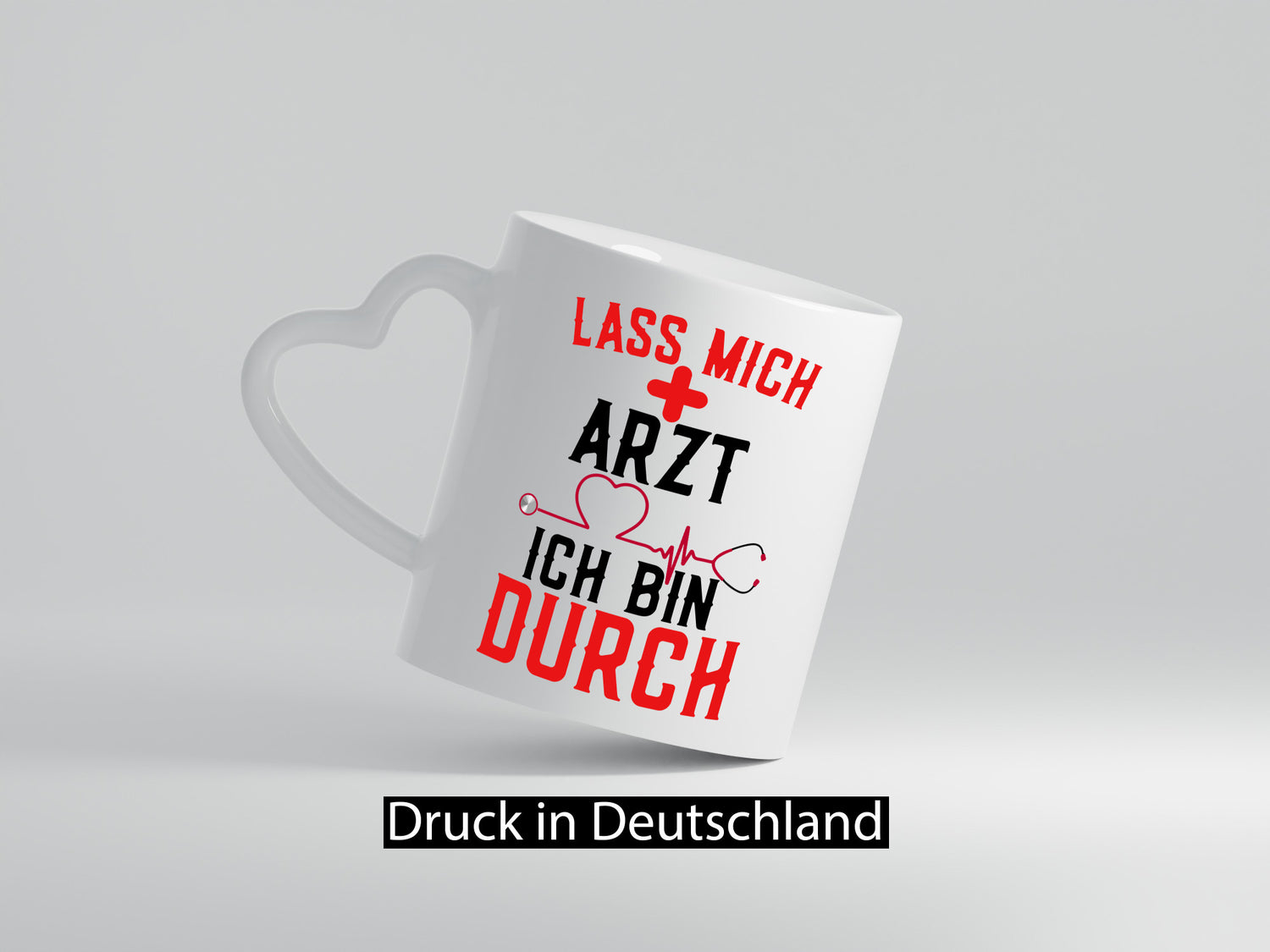 Arzt | Lass mich durch Herz Doktor Krankenhaus Puls Humor Geschenkidee Tasse