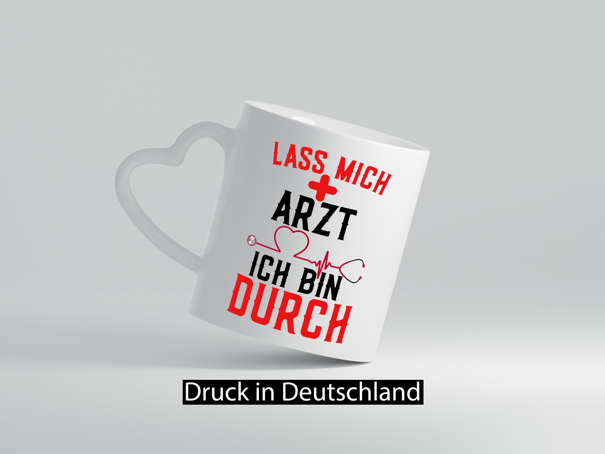 Arzt | Lass mich durch Herz Doktor Krankenhaus Puls Humor Geschenkidee Tasse