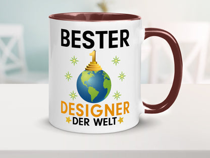 Welt Bester Designer Beruf | Mode Geschenk Arbeit Kollegen Büro lustiger Spruch