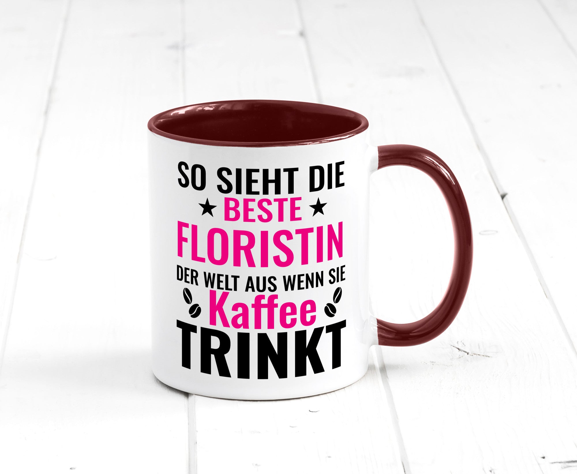 Kaffee trinkt: Floristin | Blumen Verkäuferin lustiger Spruch Geschenk Humor
