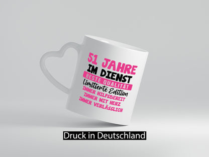 51 Jahre im Dienst | Jubiläum Arbeit v9 Geschenk Kollegen Büro lustiger Spruch