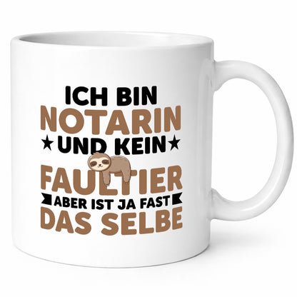 Ich bin kein Faultier: Notarin | Juristin v2 Geschenkidee Tierliebhaber Humor