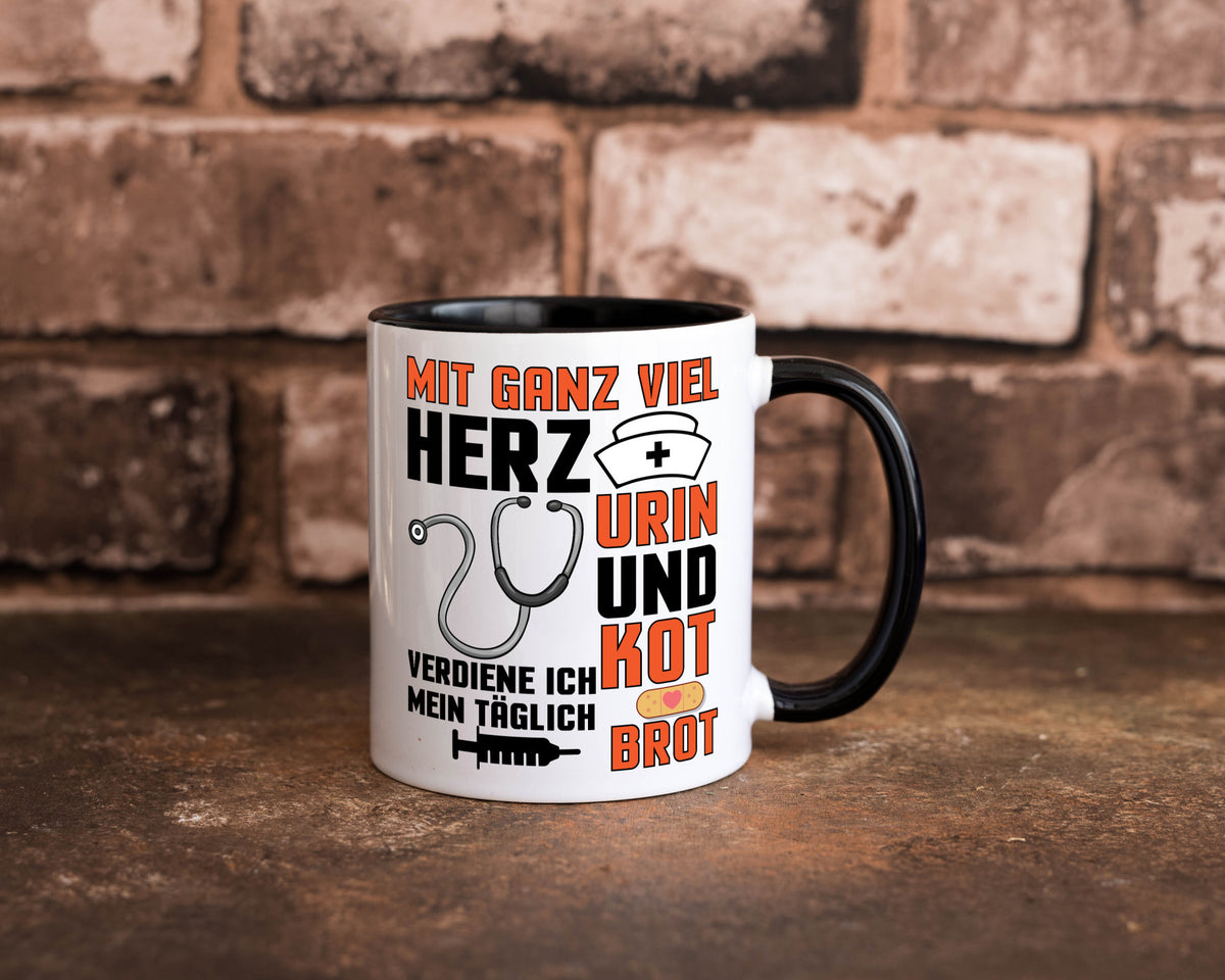 Verdiene mein Täglich Brot | Krankenschwester Krankenhaus lustiger Spruch Tasse