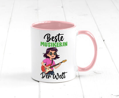 Beste Musikerin | Musik Musikantin v2 Geschenkidee Humor Tasse