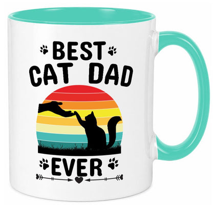 Best Cat Dad Ever lustiger Spruch Geschenk Humor Geschenkidee Tasse