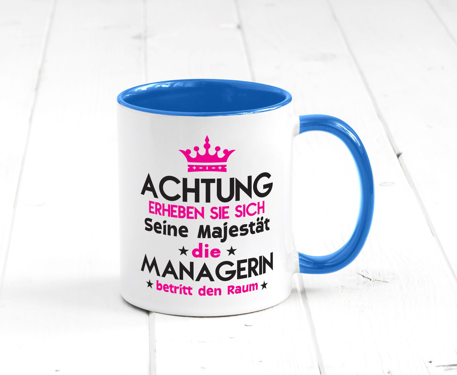 Seine Majestät Managerin | Management lustig Humor Geschenkidee Geschenk Tasse