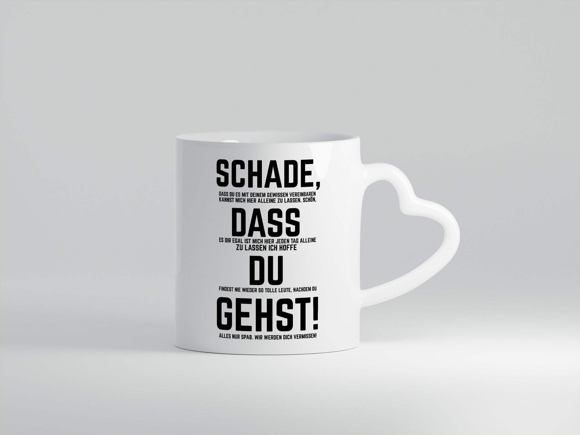 Schade das du gehst | Arbeitskollegen Jobwechsel lustig Arbeit Kollegen Büro